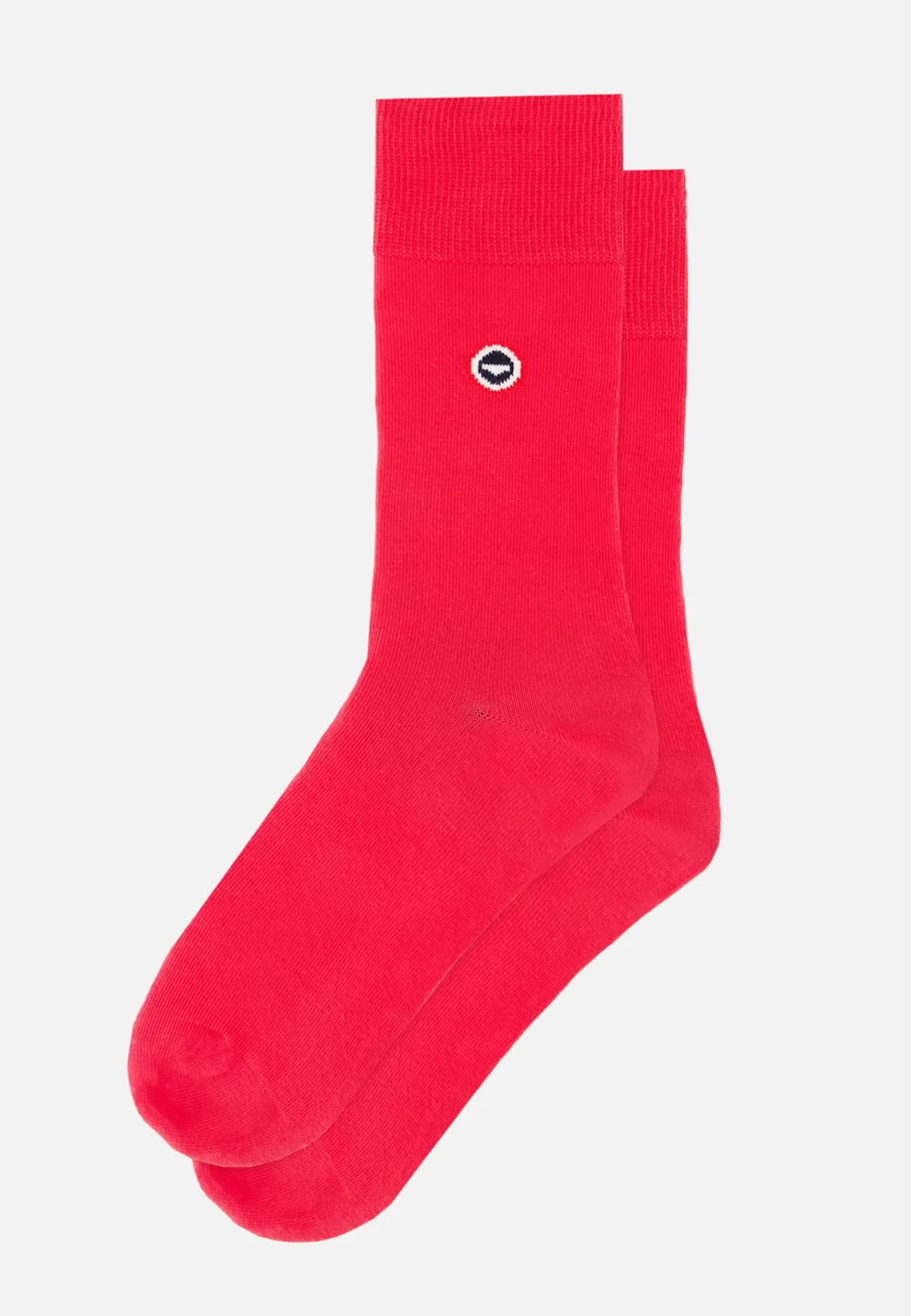Chaussettes mi-hautes unies rose - Robuste Rose Cerise