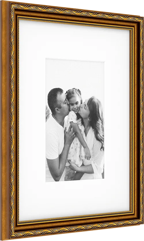Luxe Wall Vintage II (With Wide Mat)
