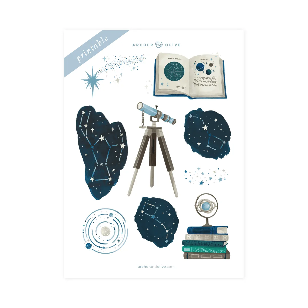 Meteor Shower Printable Stickers: A Complete Review and Application Guide for Bullet Journal Enthusiasts