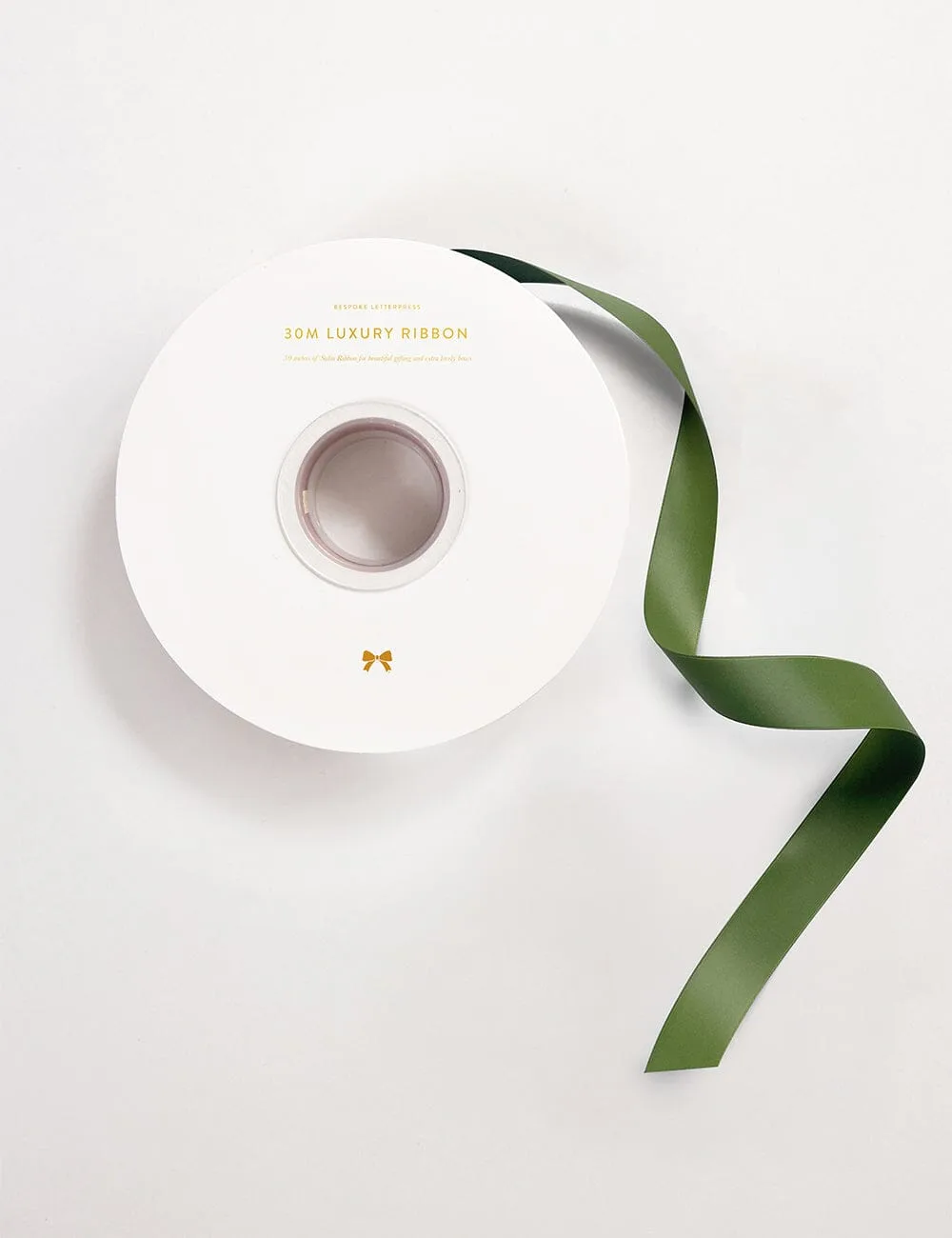 Olive Luxury Satin Ribbon - 30 metres