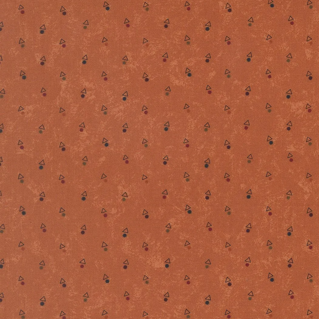 MODA - Quail Run by Kansas Troubles Quilters - Triangle Dot - Pumpkin