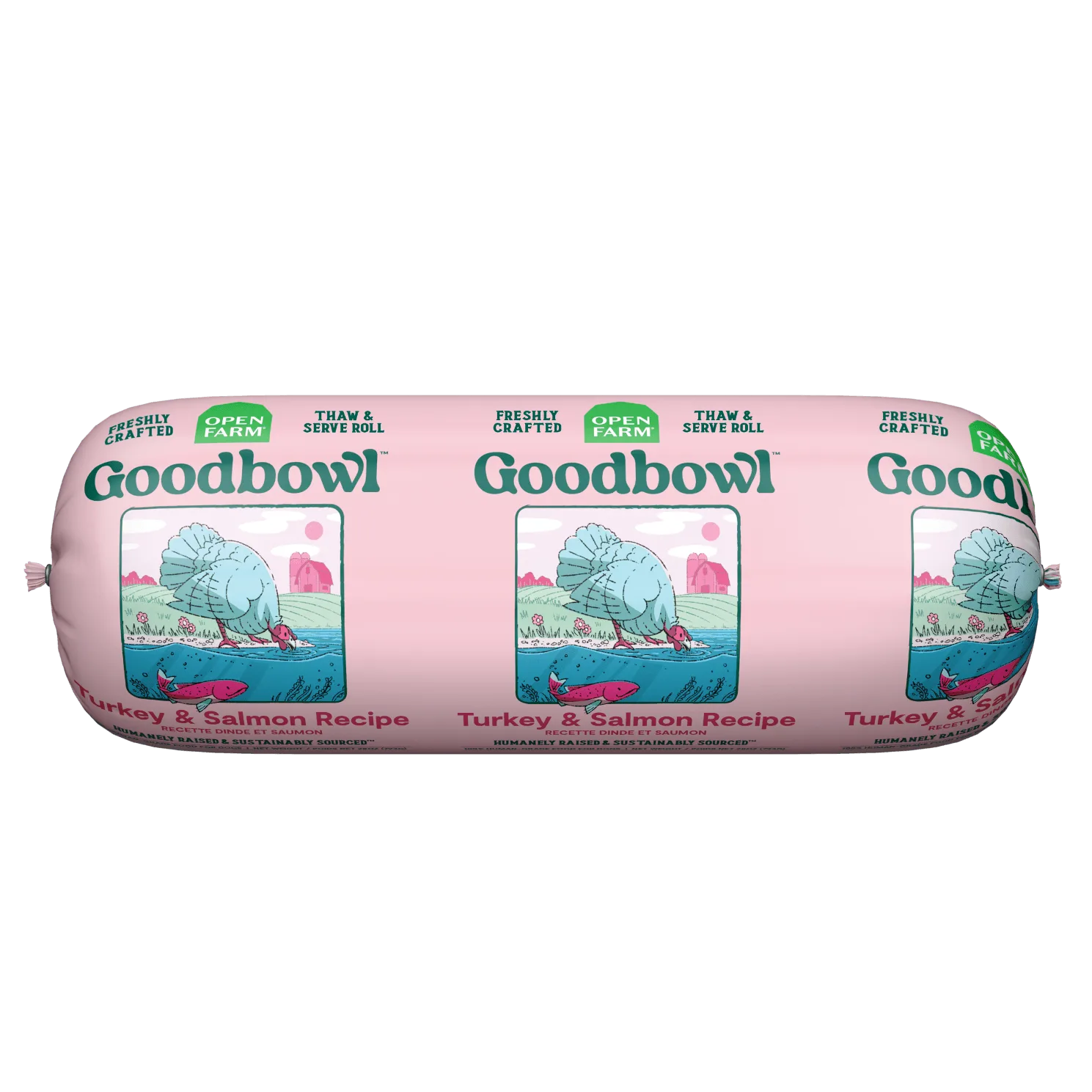 Turkey & Salmon Freshly Crafted Roll: Frozen Dog Food Guide