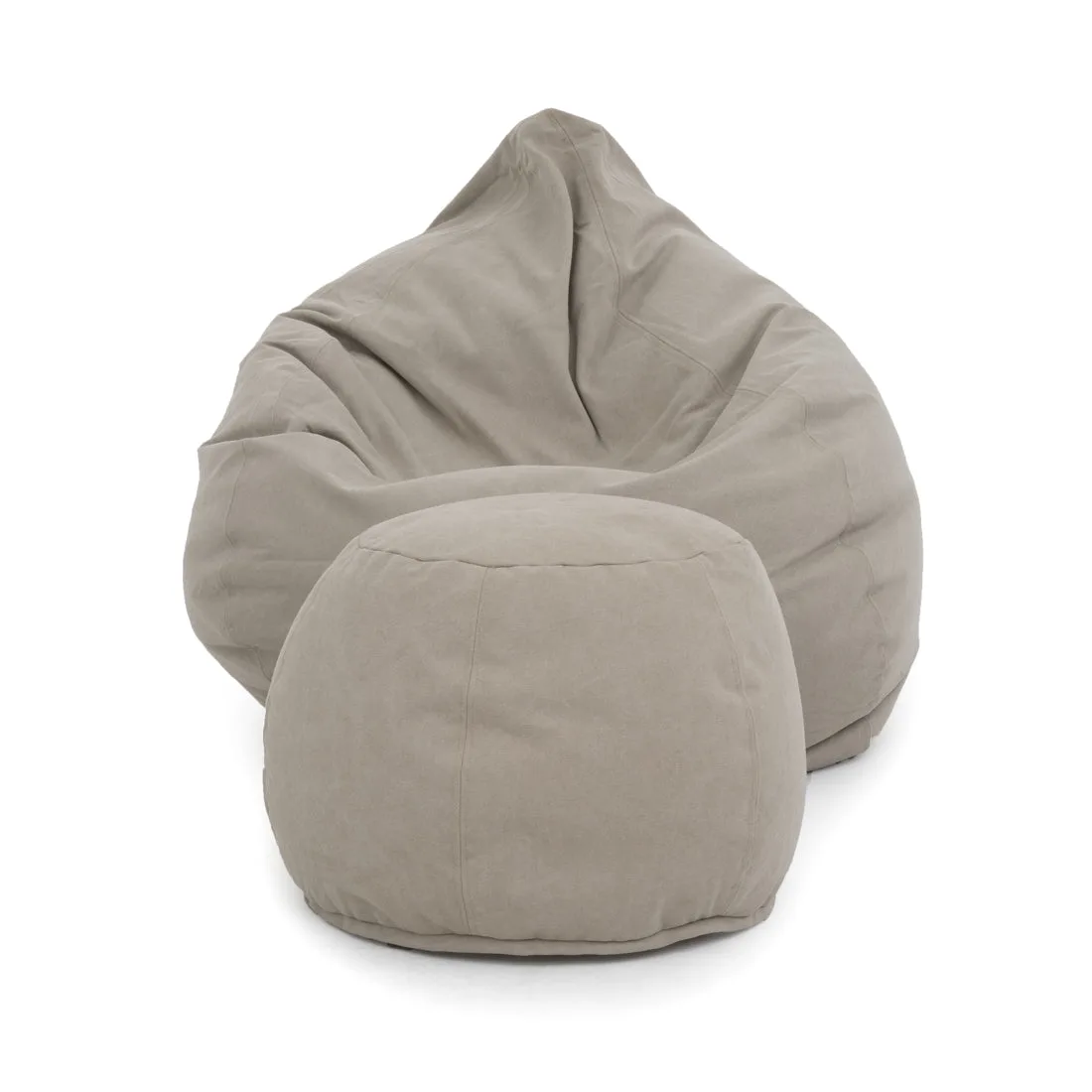 Ist ein Sitzsack mit Hocker für Erwachsene bequem?
