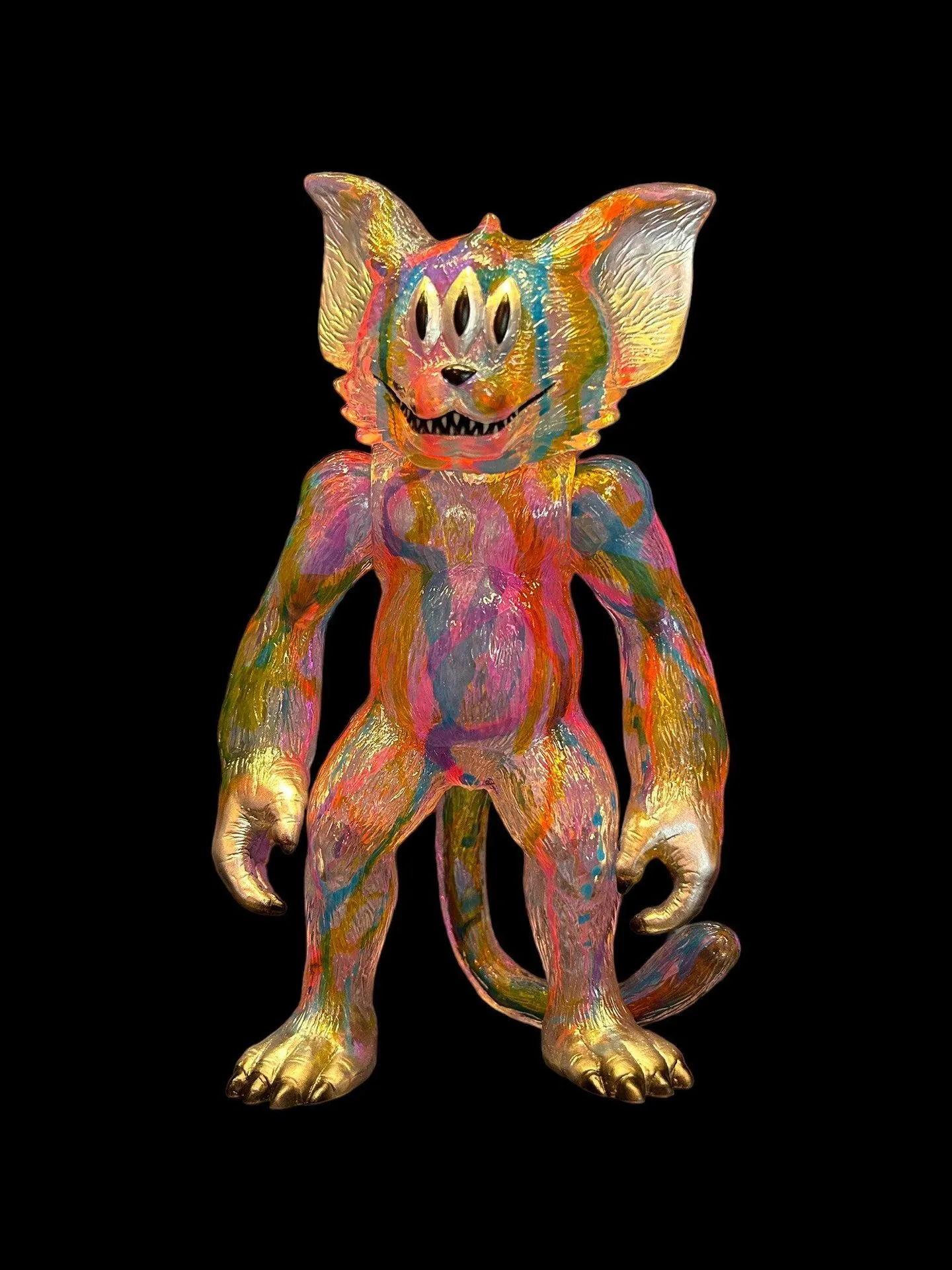 Neon Dream Violent Cat (Clear) by Art Junkie x Bubble Wrapp