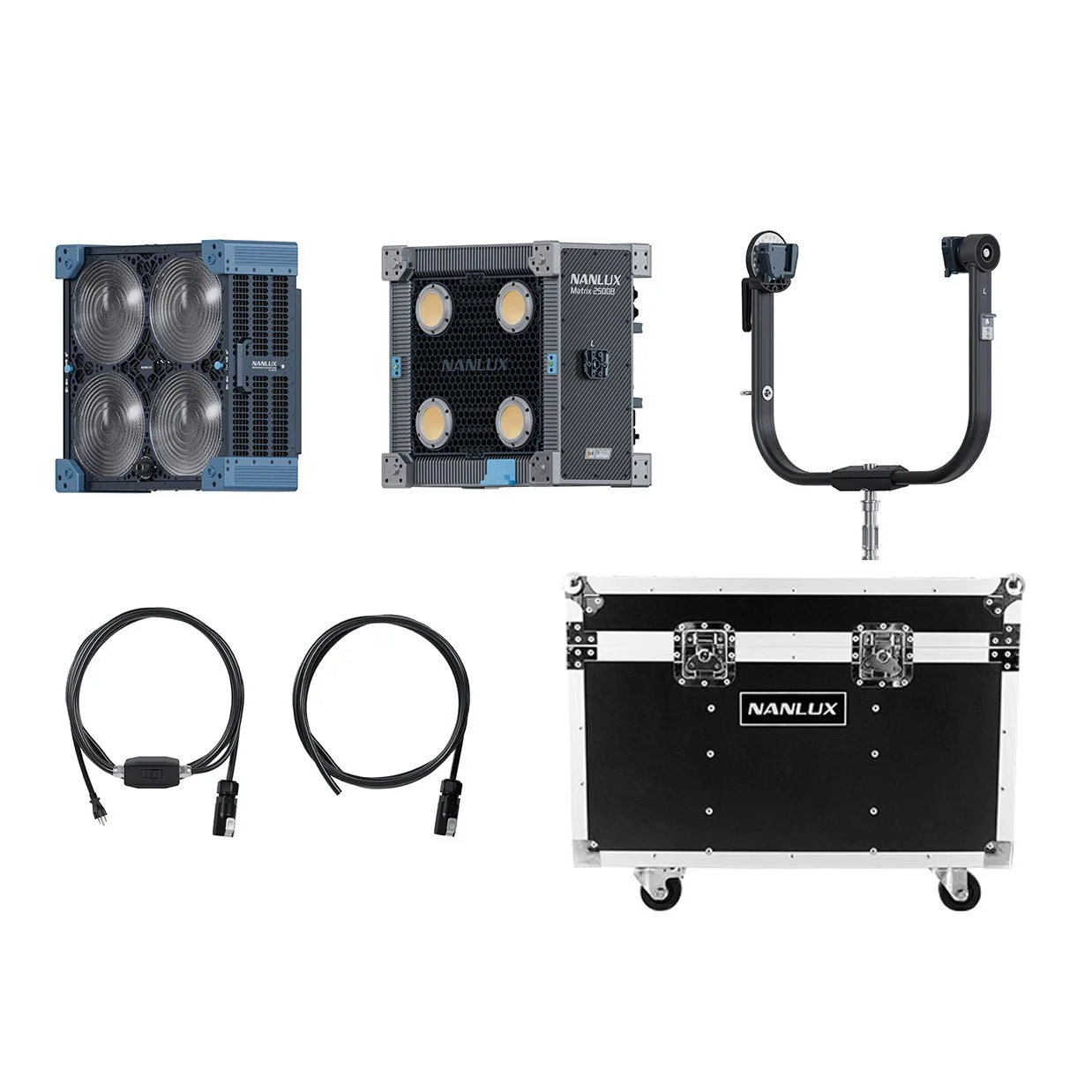 Foco puntual multiuso NANLUX Matrix 2500B LED bicolor con maletín de vuelo