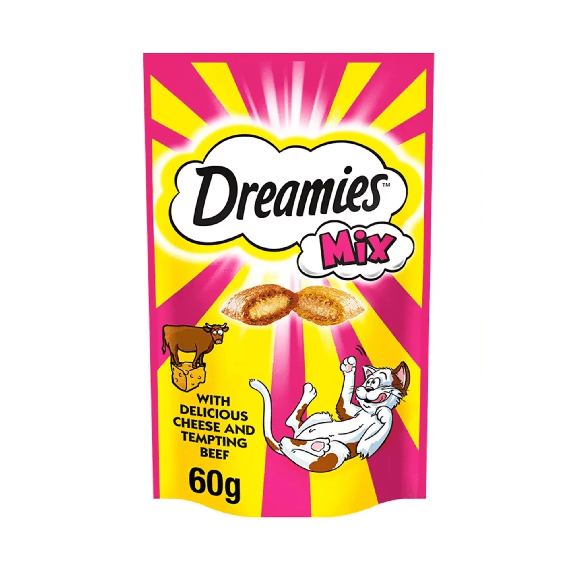 Dreamies مزيج مكافآت قطط باللحم البقري والجبن