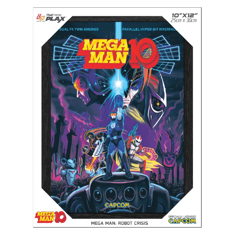 Pixel Frames PLAX Mega Man 10-kunst: Udstillingsidéer