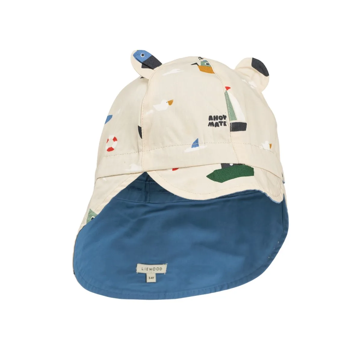 Gorm Reversible Sun Hat - Sailing / Sandy