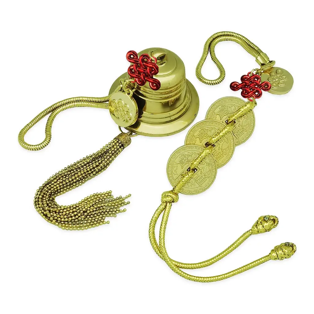 Exclusive Doorbell 3 Emperor Coins | FENG SHUI BESTBUY