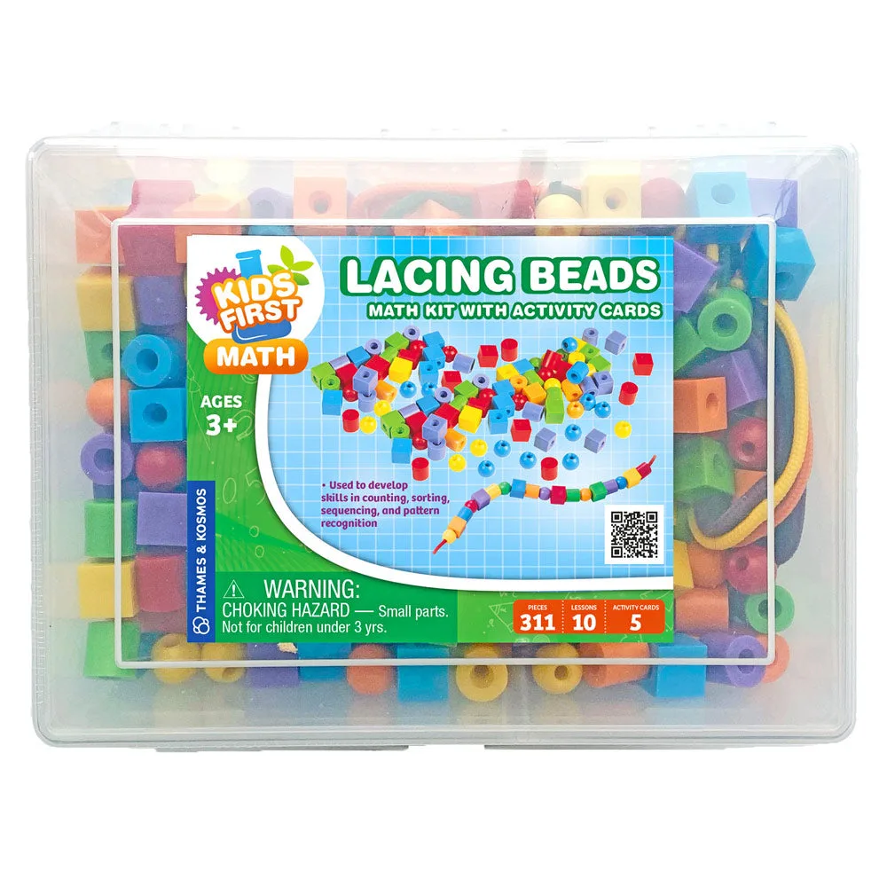Kids First Math: Lacing Beads Math Kit with Activity Cards