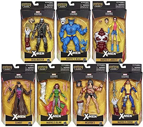 مارفل ليجندز X-Men الموجة 4 علبة مختومة من 8 شخصيات (Caliban BAF)