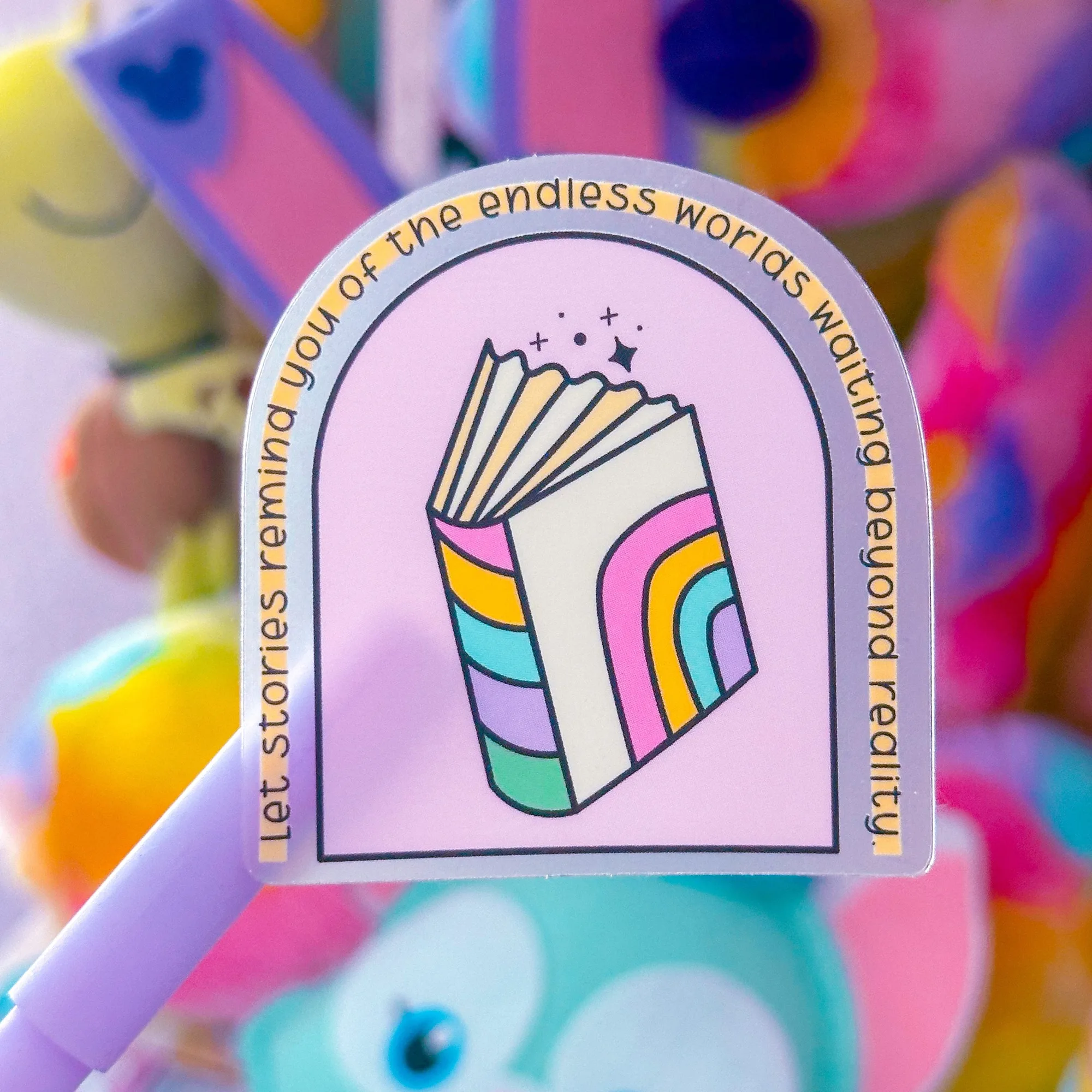 Waterproof Sticker - Beyond Reality BOOKISH