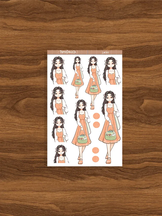 ミートアップ | Planner Girl | Just Dolls ステッカー | J450