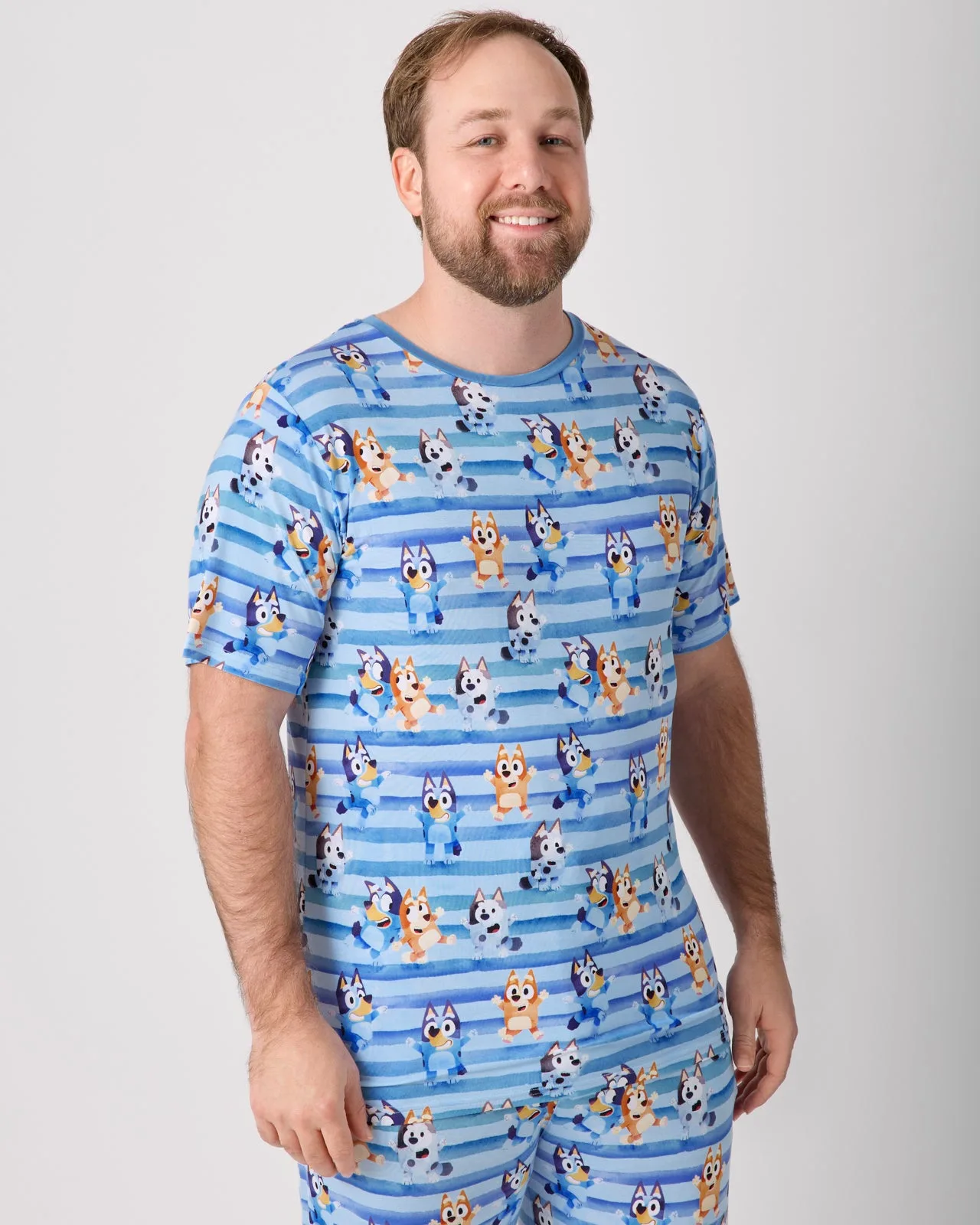 Bluey Dance All Day Men's Short Sleeve Pajama Top