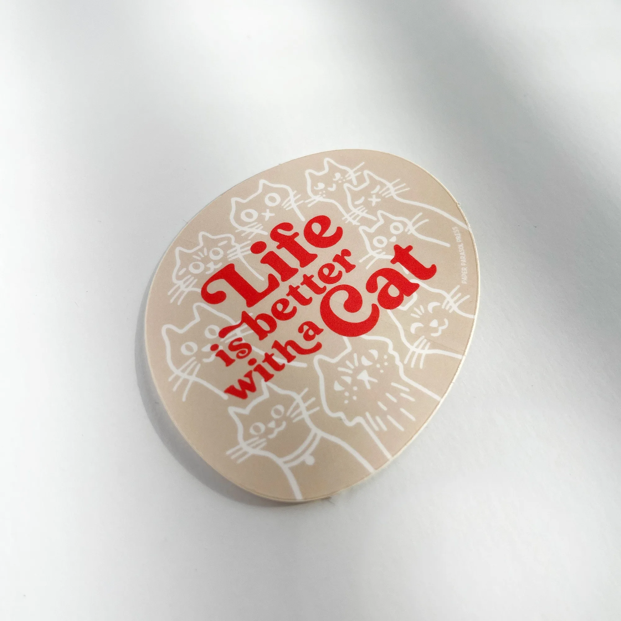 Life is Better with a Cat Sticker