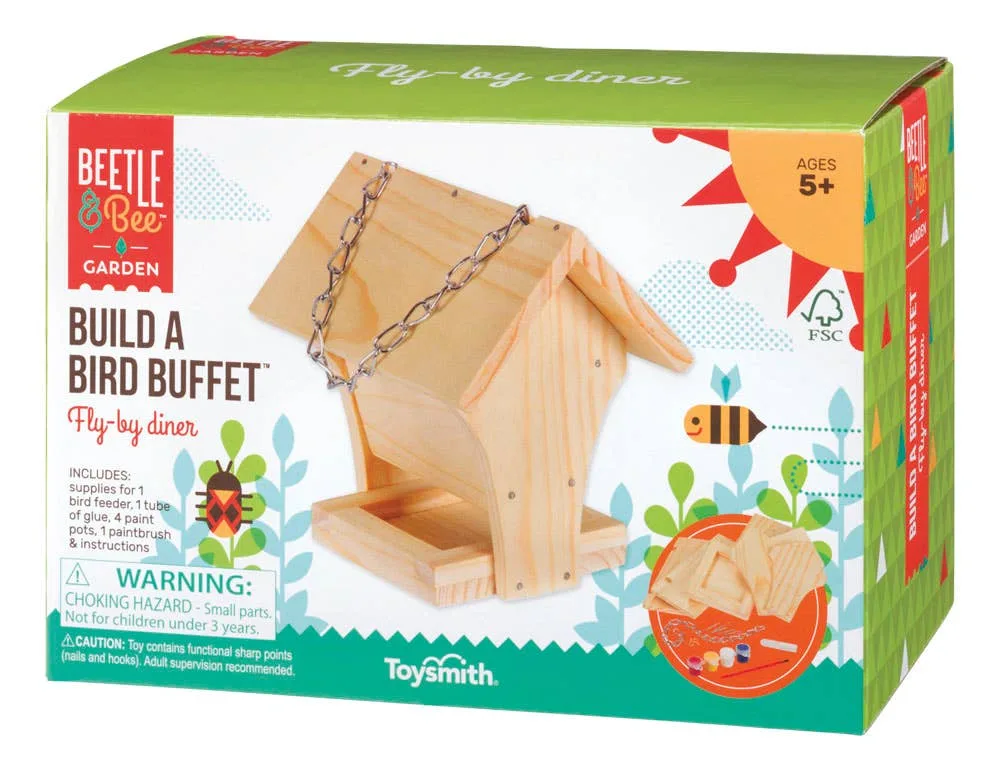 Manualidad primaveral fácil: construye un buffet para pájaros con niños