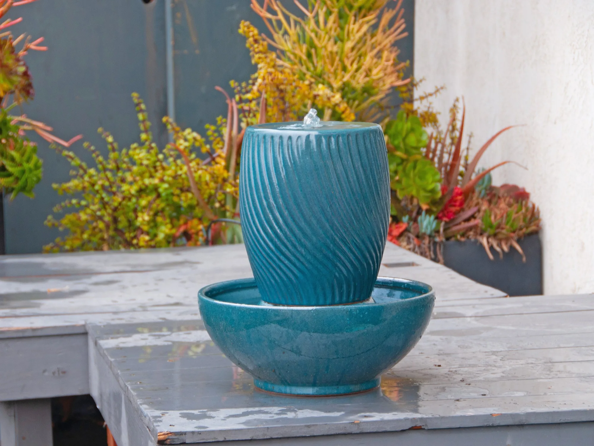 Fontana a brocca Twist Sunset di Plantatorem