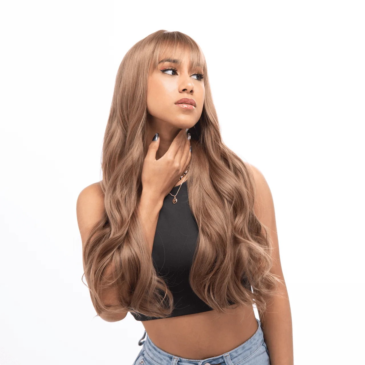 Hoe klitten in een 27-inch Champagne Brown Body Wave Pruik te verhelpen