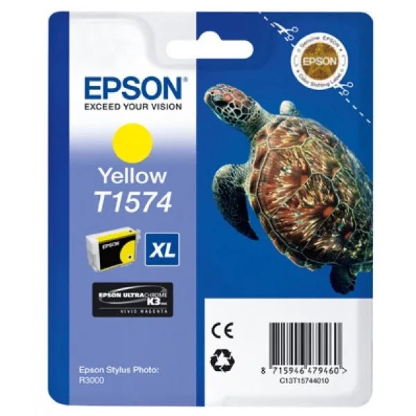Epson Ink Jet Cartridge T1574 - Turtle Yellow