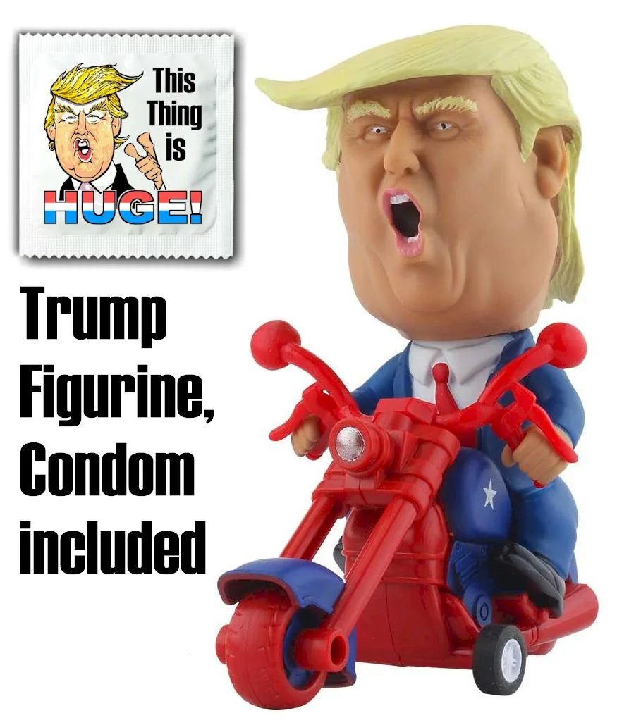 Trump Motorcycle Figurine