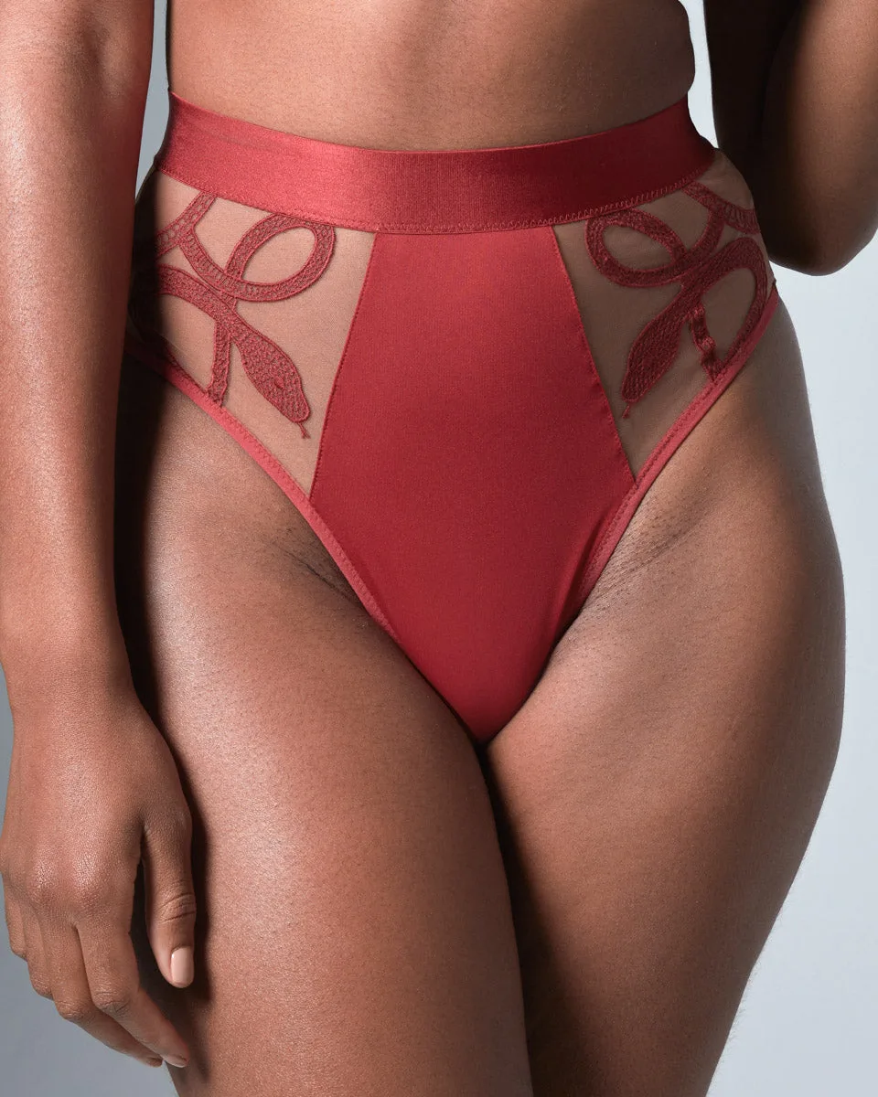 Guía de tallas y ajuste del bikini Medusa de cintura alta