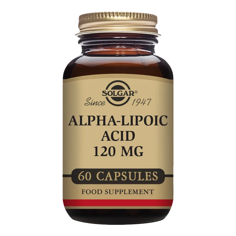 Alpha-Lipoic Acid 120 mg Vegetable Capsules - Pack of 60