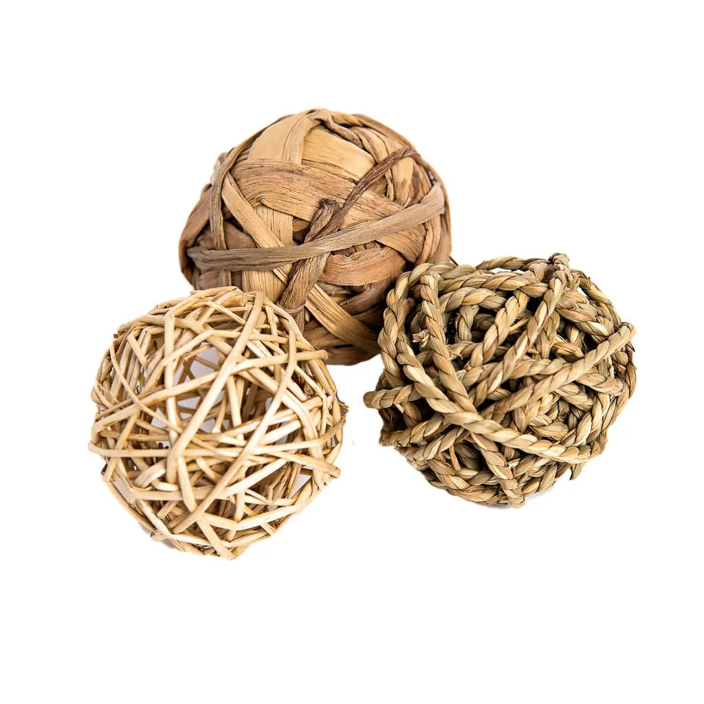 Trio de balles Tiny Paws : Jouet interactif pour petits animaux