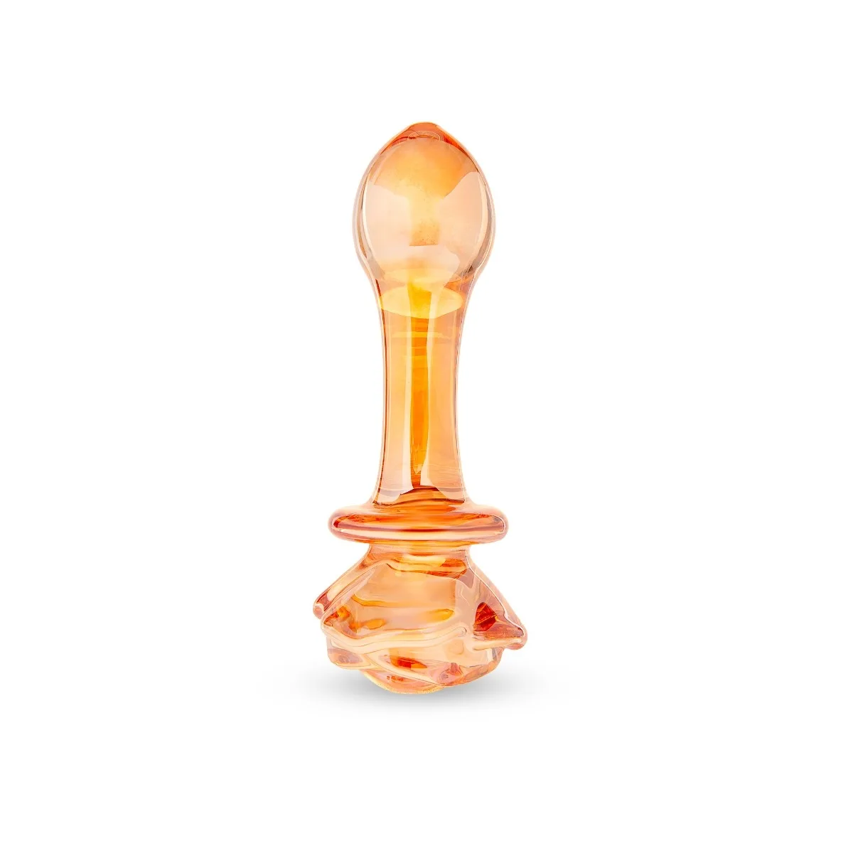 5.25 Inch Golden Garden Glass Butt Plug