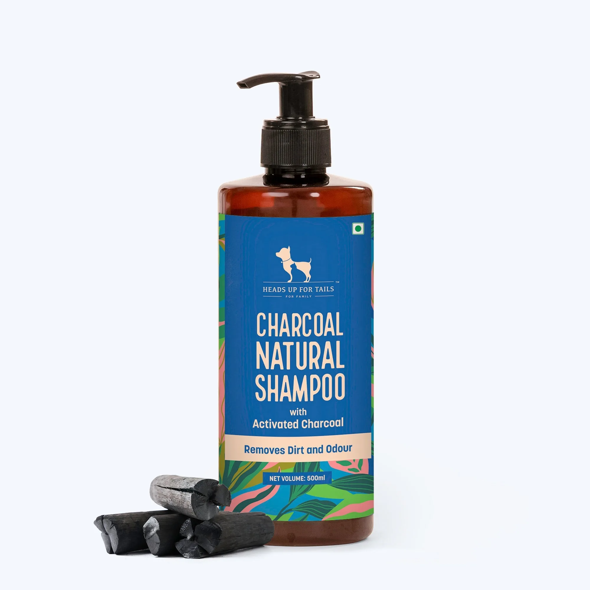HUFT Natural Shampoo With Activated Charcoal For Dogs (Over 12 Weeks)