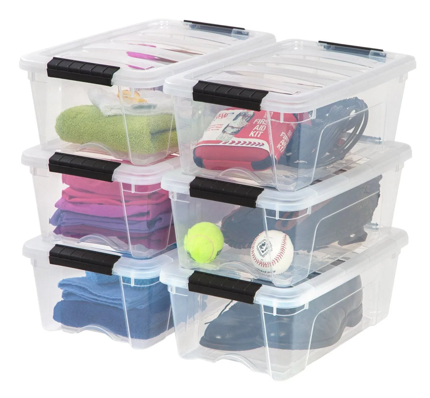 Plastová úložná krabice Stack & Pull® – 6 ks (12,75 l)