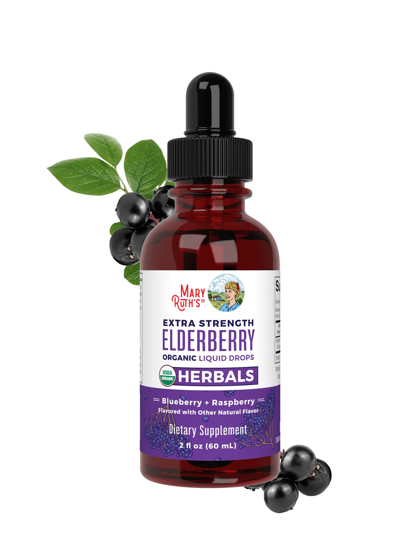 Organic Elderberry Extra Strength Liquid Drops