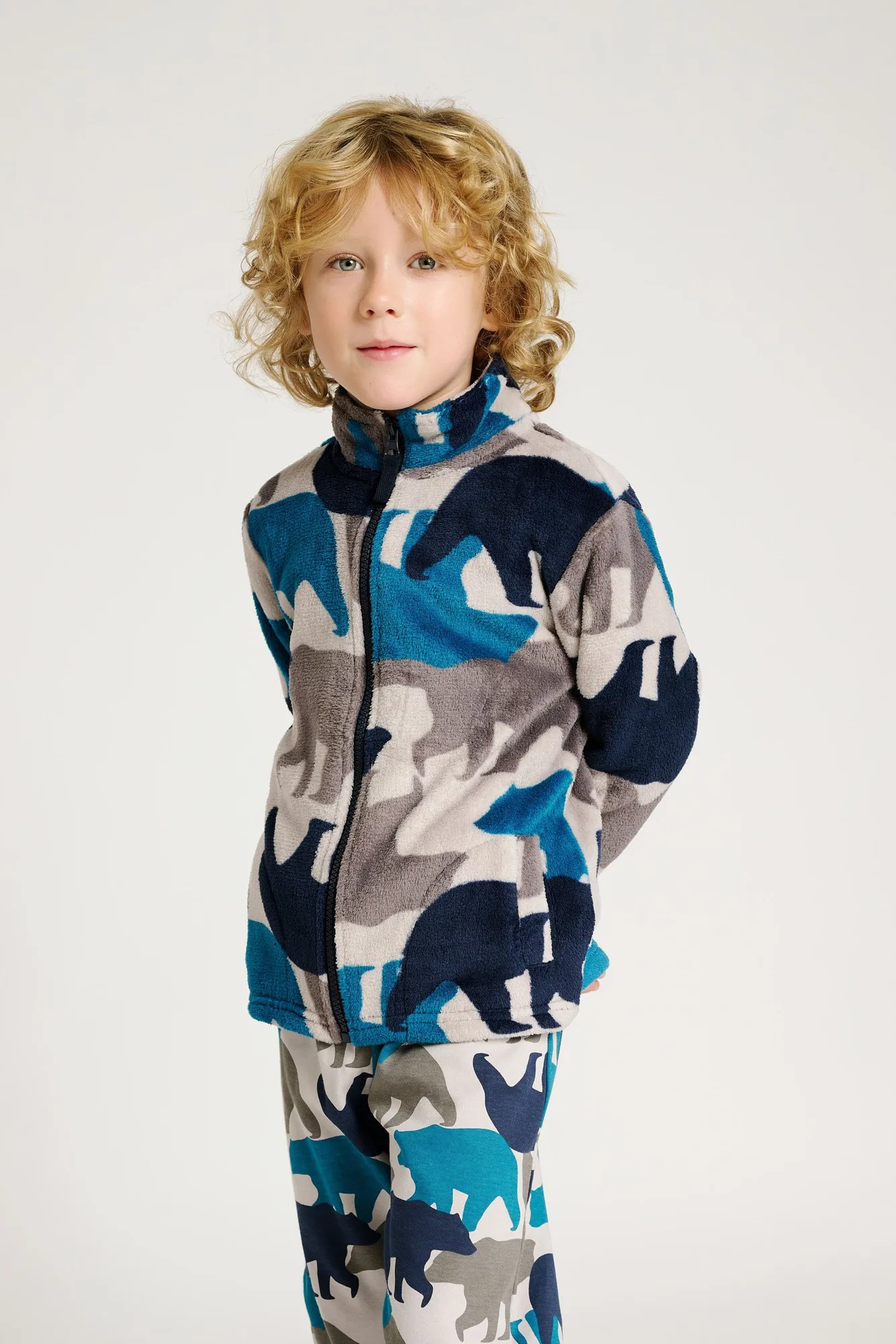 Bata infantil 2-8 años chaqueta estampado osos | MUYDEMI