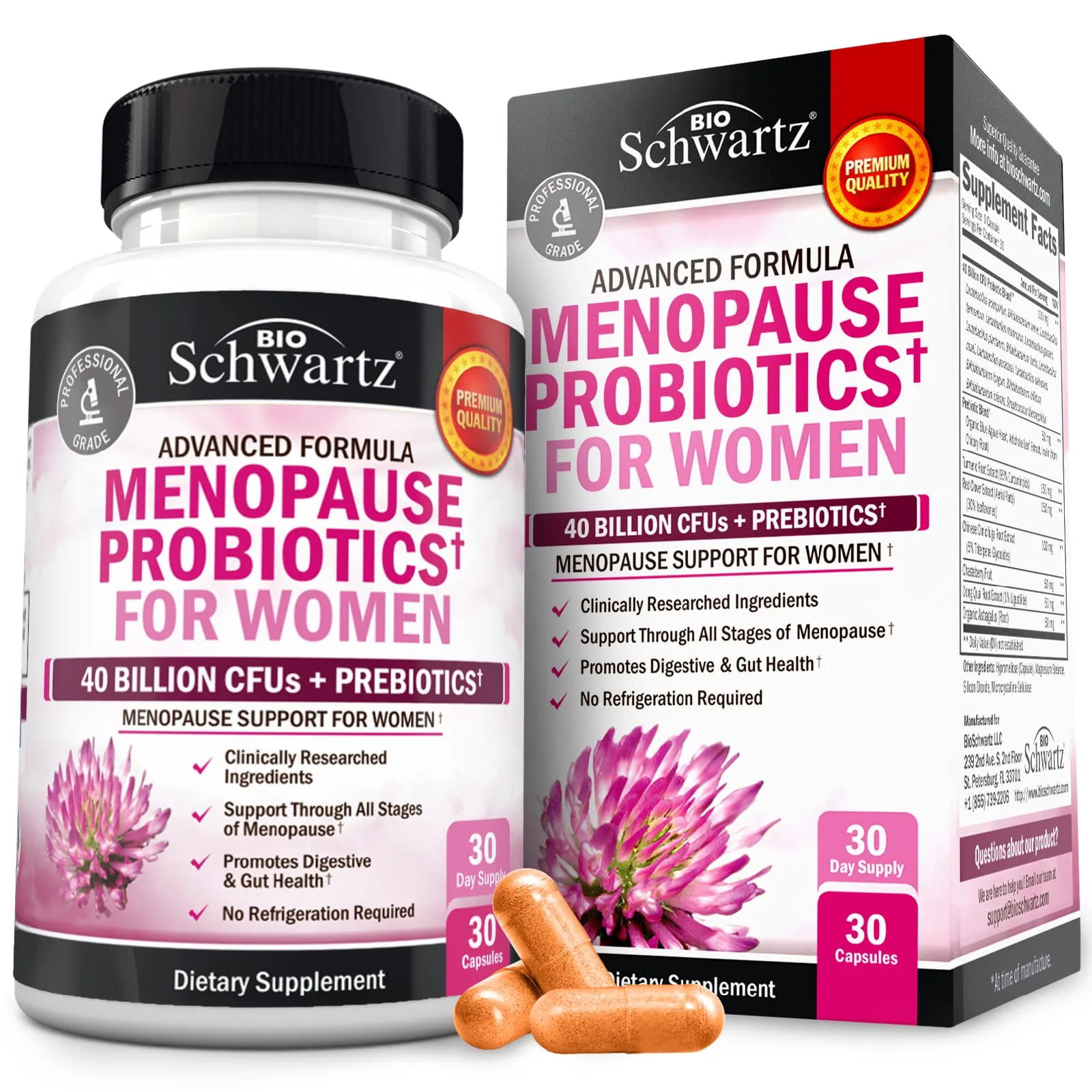 Capsule Probiotiche per la Menopausa Femminile