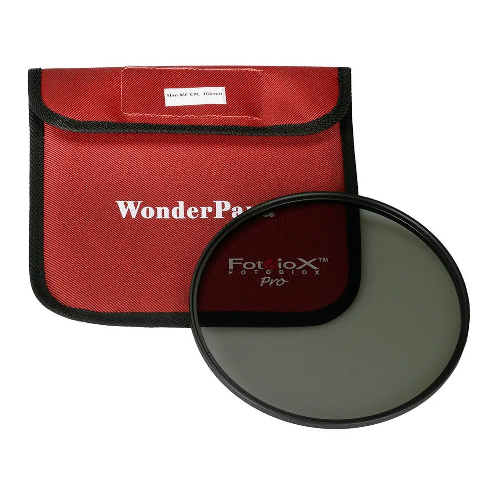 Fotodiox Pro 186mm Slim MC-CPL Filter - Multi-Coated Circular Polarizer Filter for WonderPana XL System