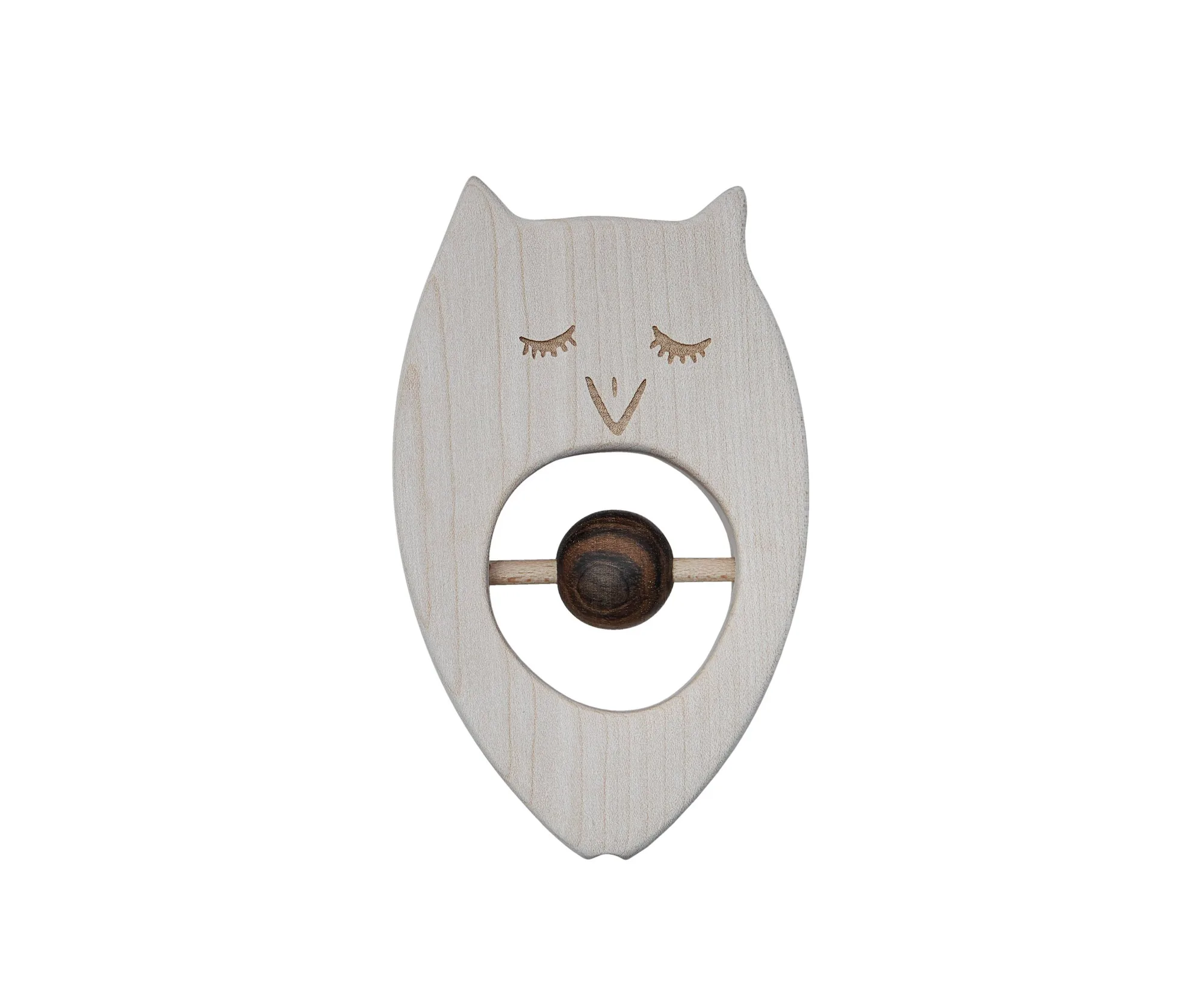 rattle-teether - owl