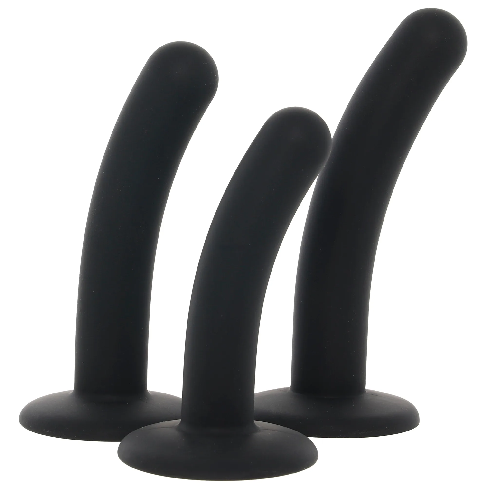 Onyxxx 3 Piece Silicone Curved Probe Dildo Set