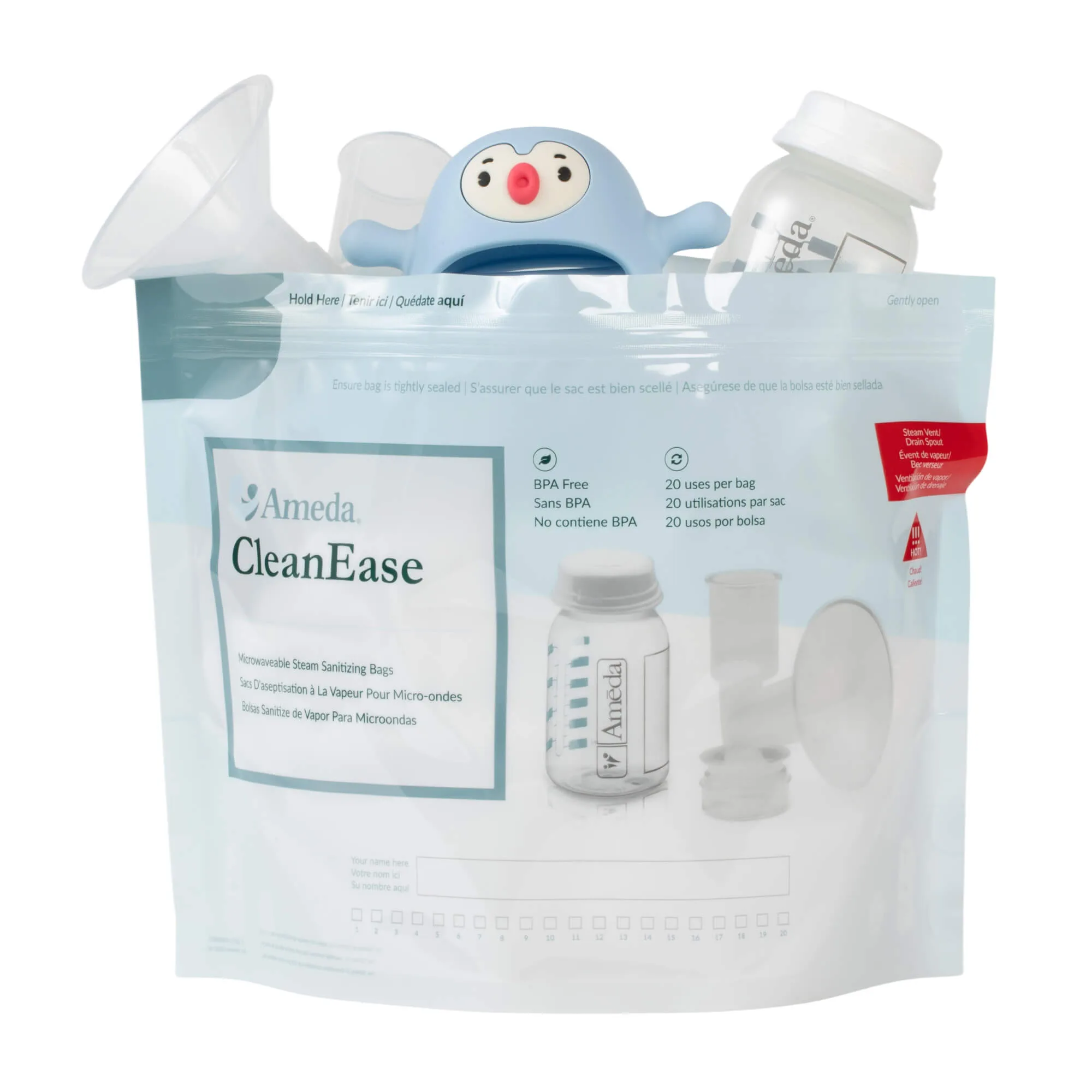 How to Sterilize Breast Pump Parts with Microwave Bags