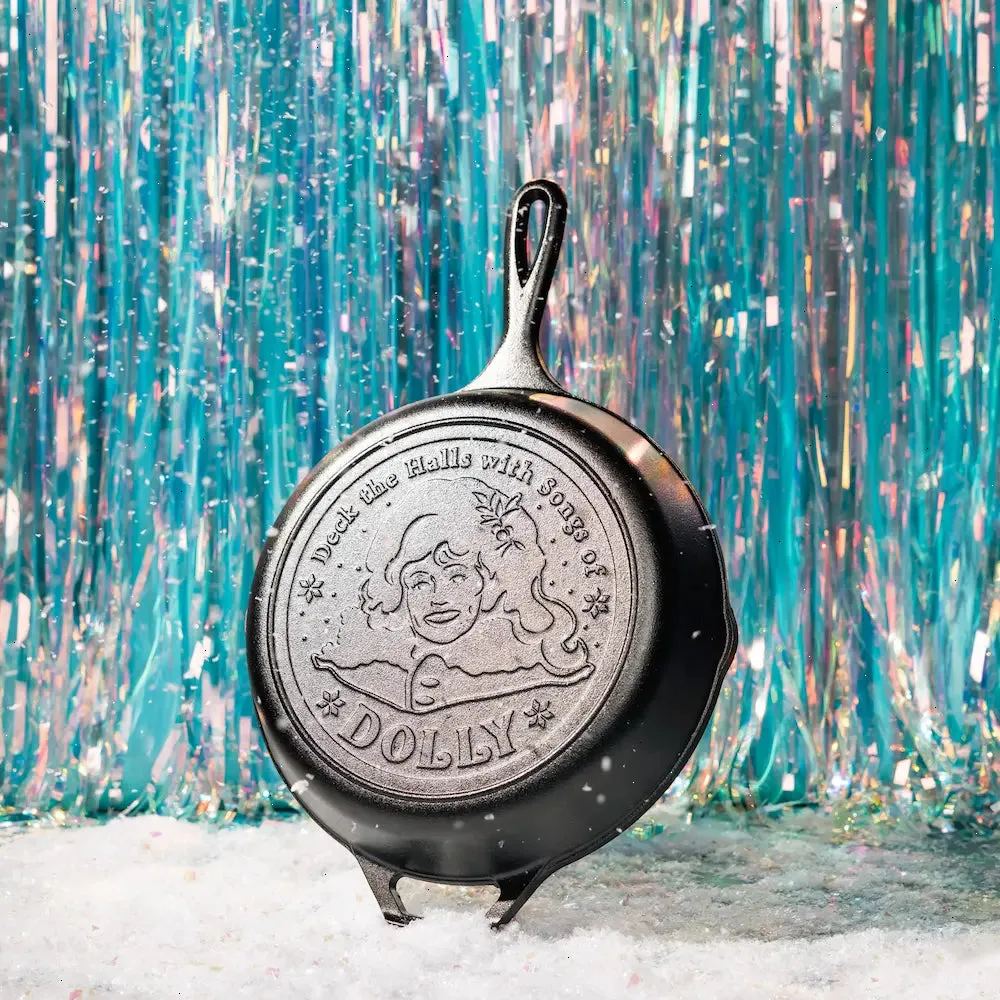 10.25 Inch Dolly Parton Skillet, Deck The Halls