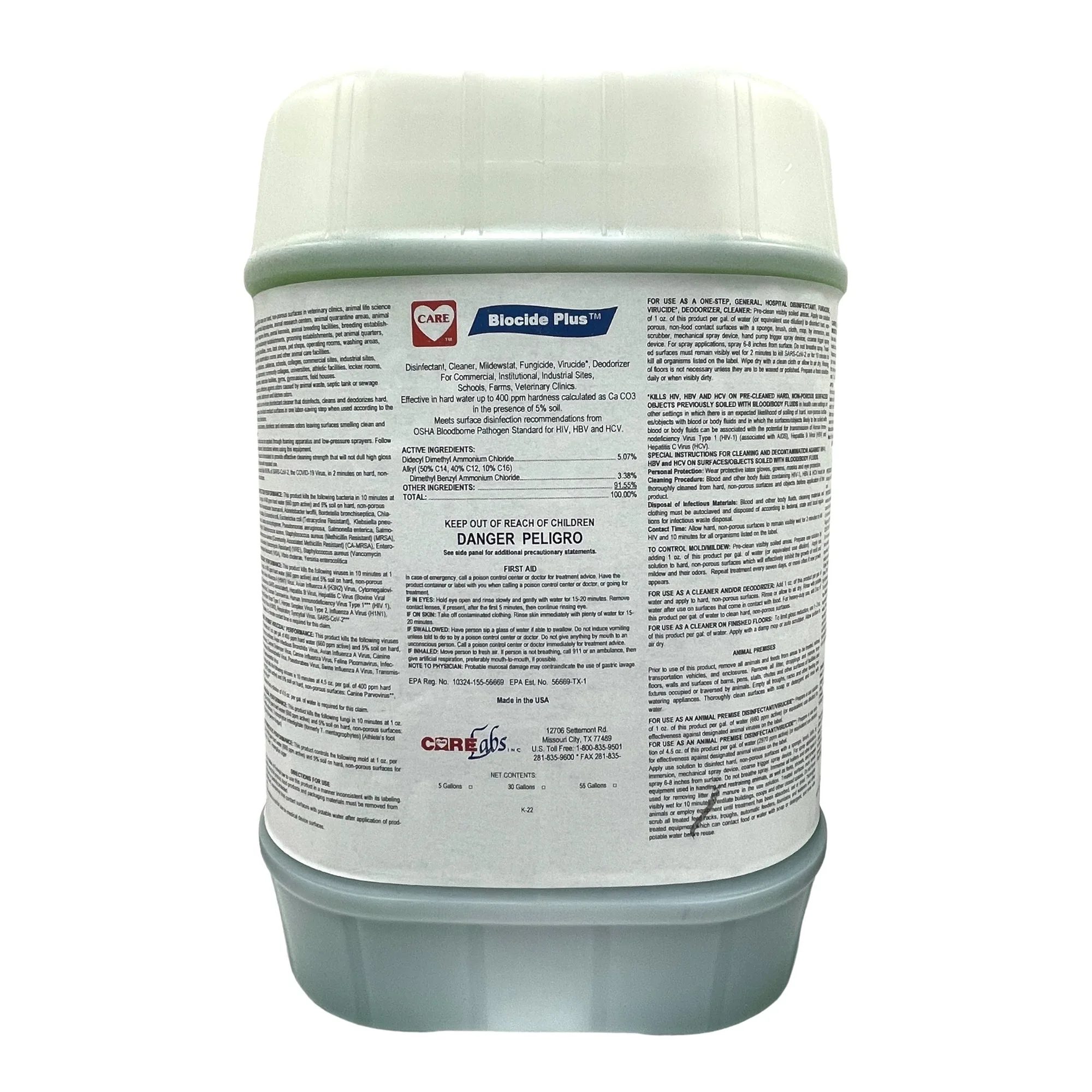 Care Labs Biocide-5 Gallon