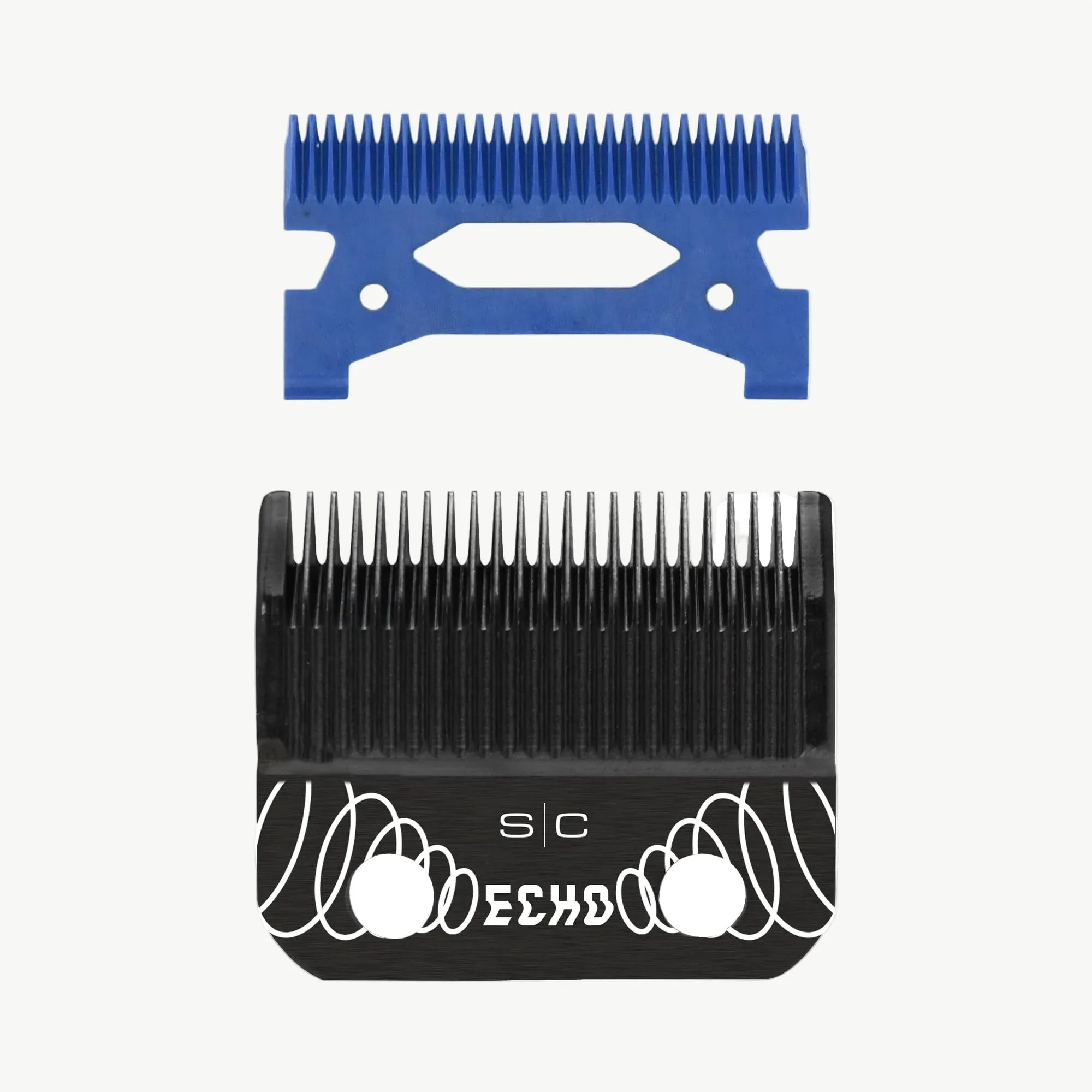 Black DLC Echo Clipper Blade & Blue Ceramic Cutter