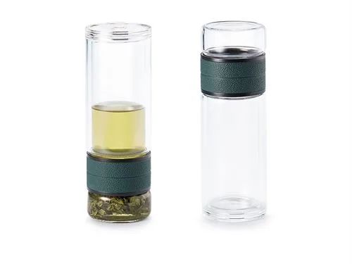 Borosilicate Glass Tea Infuser Mug 250ml