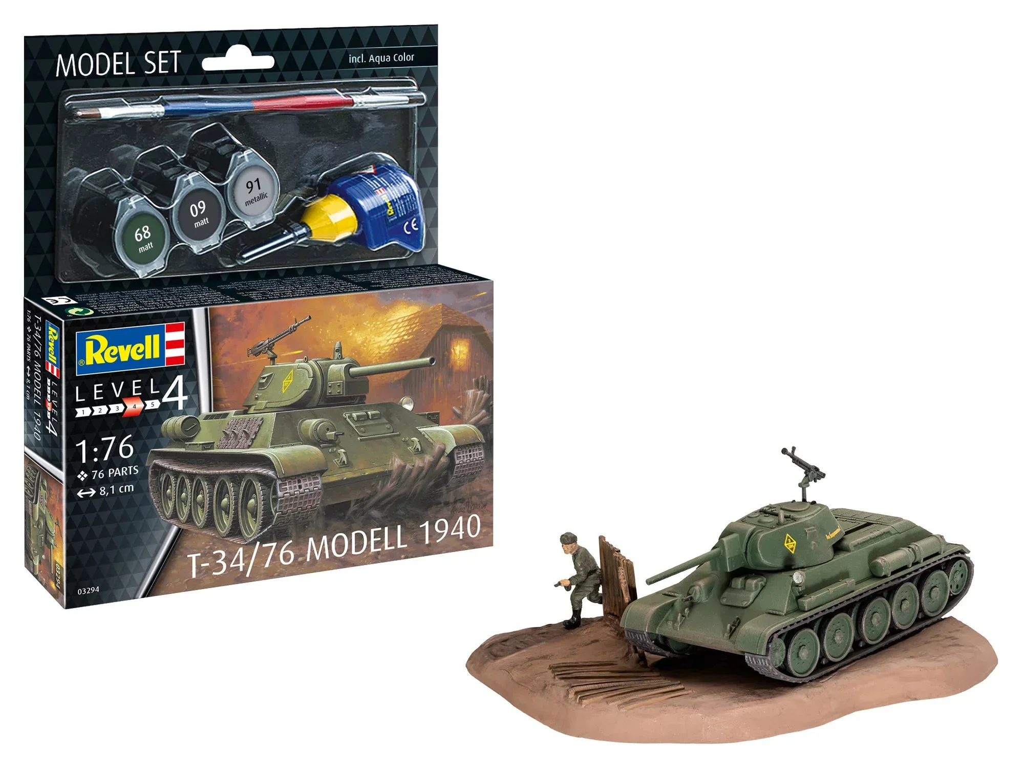 طقم موديل T-34-76 موديل 1940