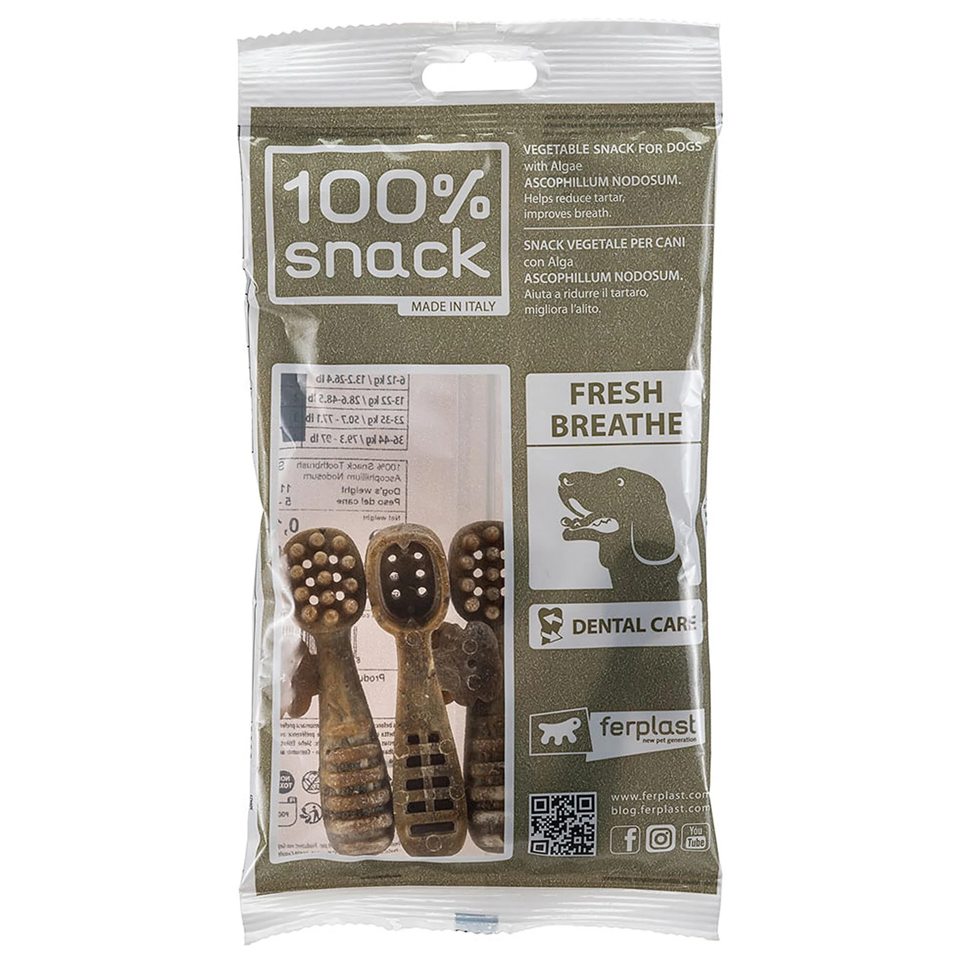 100% SNACK FILLABLE - TOOTHBRUSH ASCOPHILLUM