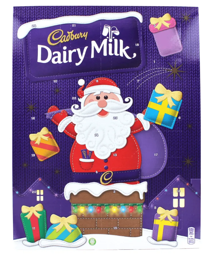 Cadbury Advent Calendar - Dairy Milk - 3.17oz (90g)