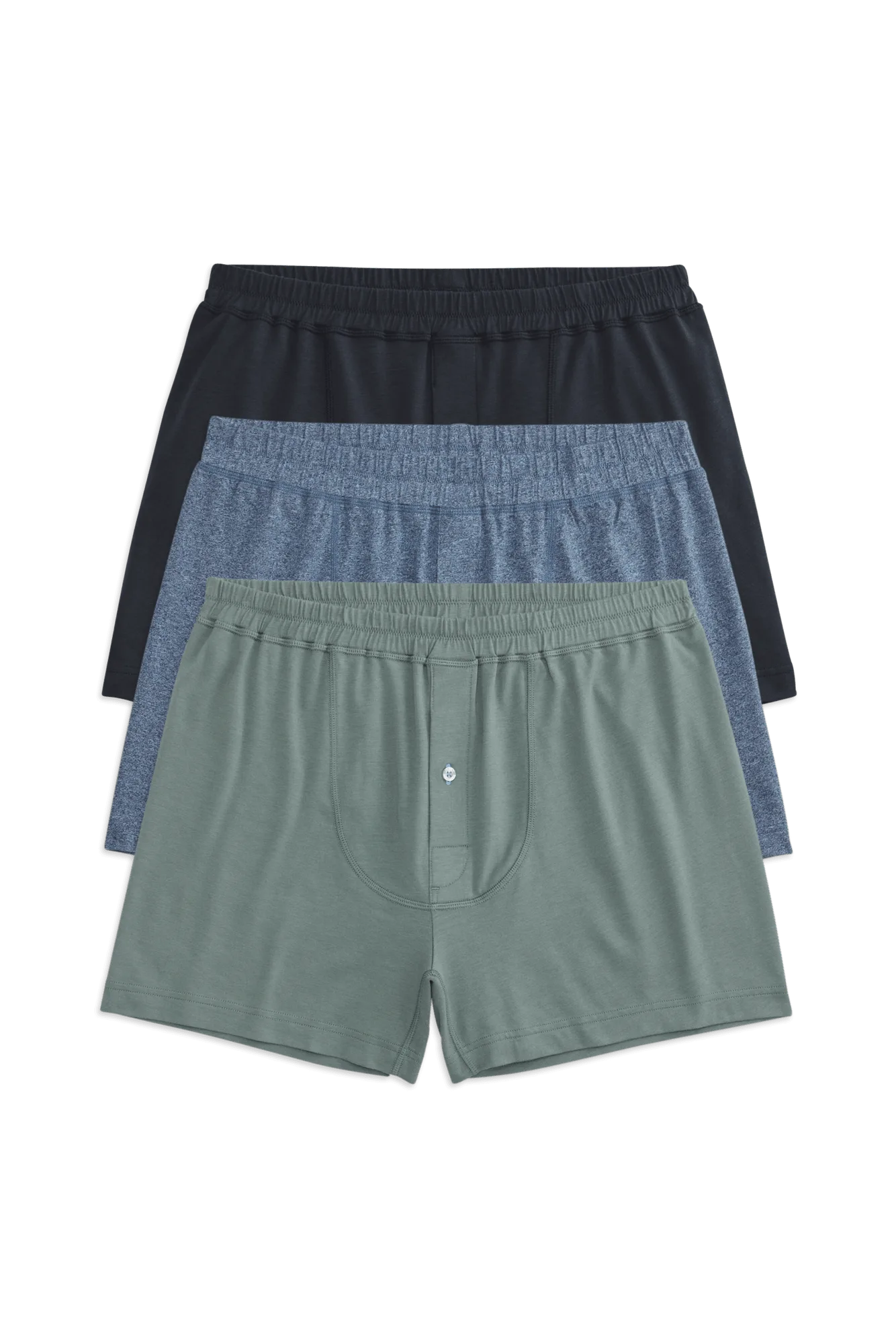 3-Pack 18-Hour Jersey Knit Boxers Long Shadows