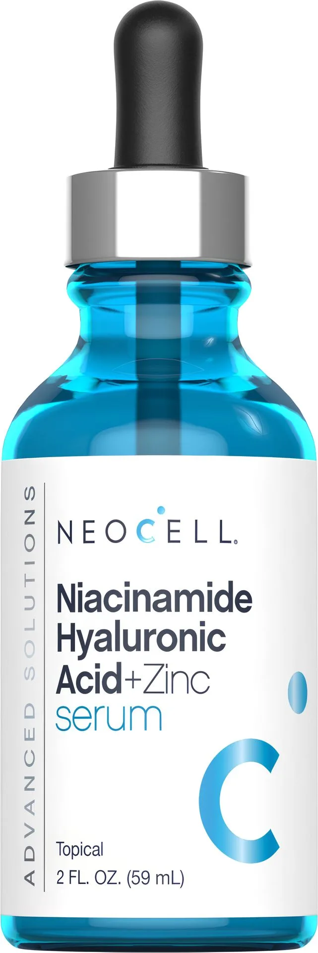 เซรั่มไนอาซินาไมด์ ไฮยาลูโรนิก แอซิด + ซิงค์, 2 fl oz (59 มล.) ขวดหยด