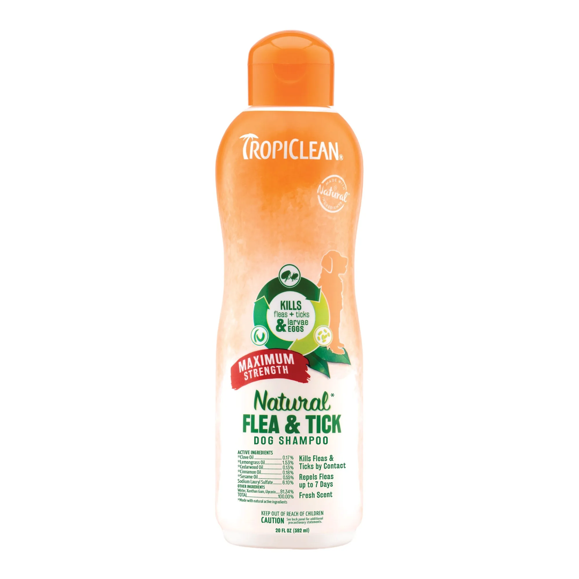 Champô TropiClean para pulgas e carraças vs champô normal