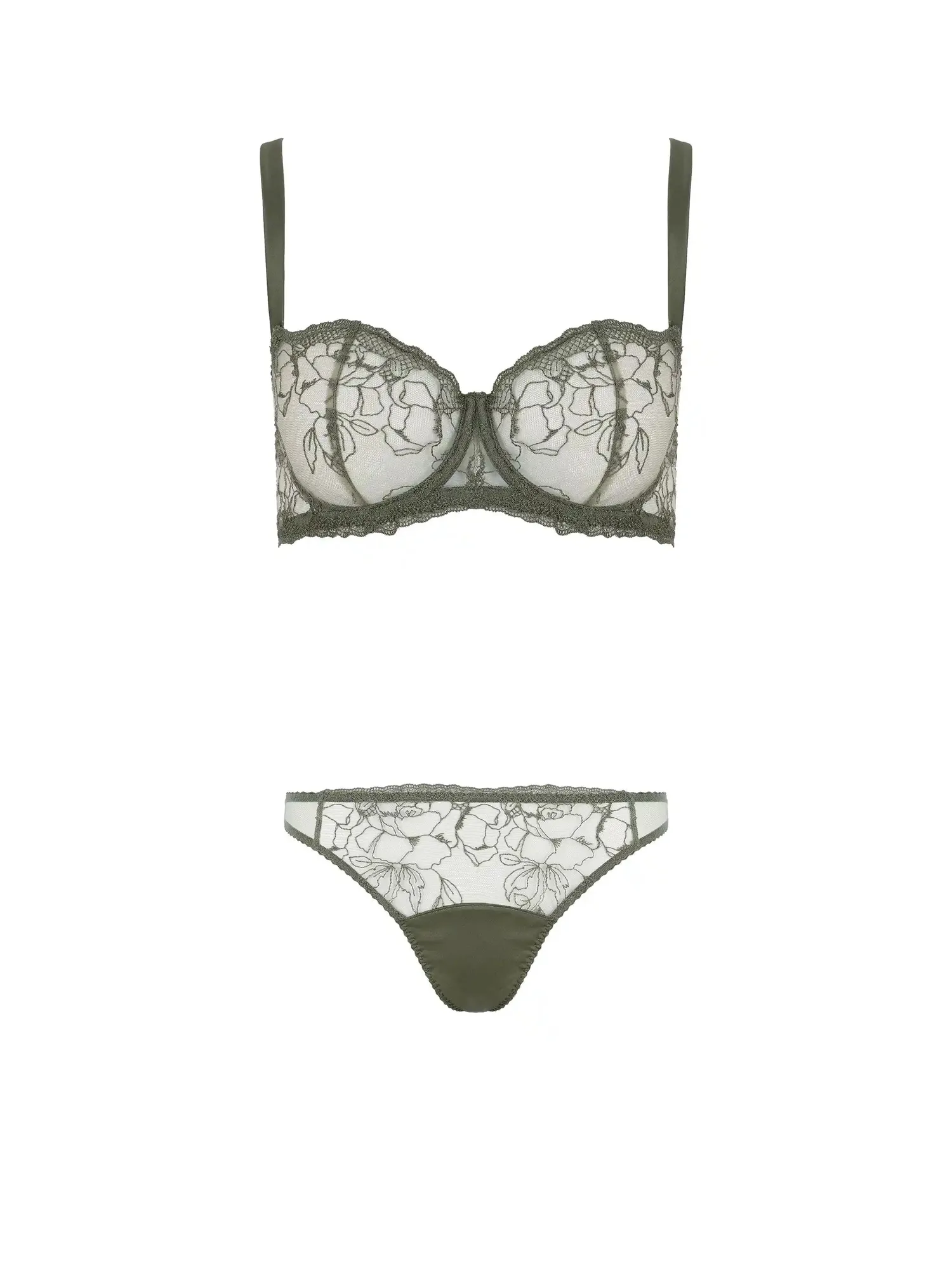 Iona Balcony Bra & Embroidered Thong