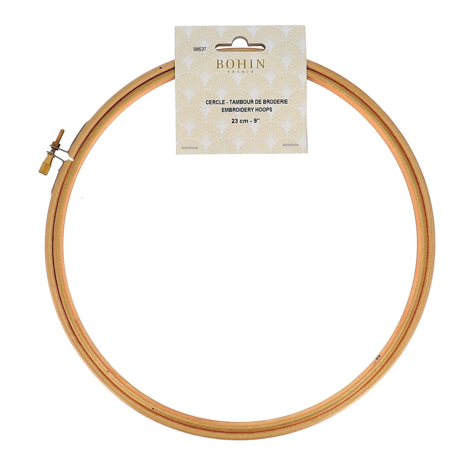 BOHIN Bastidor de bordar de madera | 23 cm - 9''