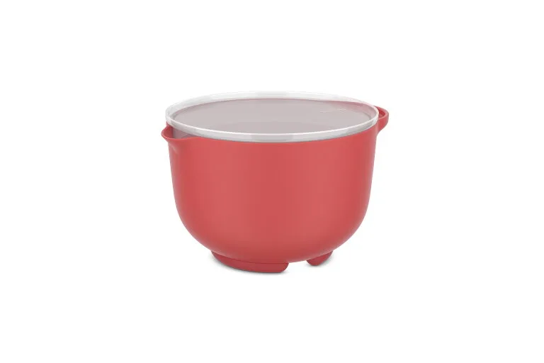 Chef It bol de préparation 1500 ml avec couvercle - coral